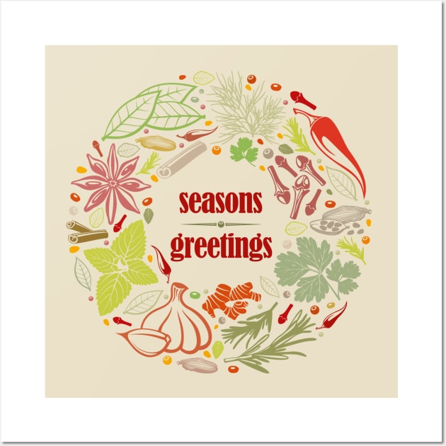 seasons greetings Wall Art by richhwalsh